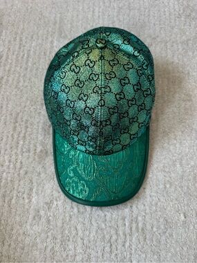 Gucci Emerald Green GG Monogram Cap